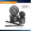 image:imageMarcy 40 lbs Adjustable Dumbbell Set with Collars for Home Gym Bodybuilding Weight Training Strength TrainingBLACK