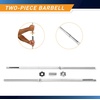 image:imageMarcy 6 ft TwoPiece Standard Weight Bar with Threaded Spin Lock Collars for 1inch Weight Plates Free Weights Accessory for Home Gym TRB722