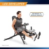 image:imageMarcy Adjustable 6 Position Utility Bench with Leg Developer and High Density Foam Padding SB350dark gray