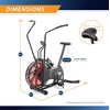 image:imageMarcy AirResistance Exercise Fan Bike With Dual Acction HandlebarsDual Action Red  NS1000