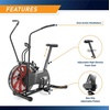 image:imageMarcy AirResistance Exercise Fan Bike With Dual Acction HandlebarsDual Action Red  NS1000