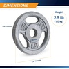 image:imageMarcy Classic 1 Cast Iron Standard Grip Plates for Strength Training and WeightliftingA 25lbSingle