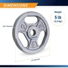 image:imageMarcy Classic 1 Cast Iron Standard Grip Plates for Strength Training and WeightliftingB 5lbSingle