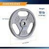 image:imageMarcy Classic 1 Cast Iron Standard Grip Plates for Strength Training and WeightliftingD 10lbSingle