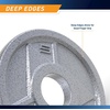 image:imageMarcy Classic 2 Cast Iron Olympic Grip Plates for Strength Training and WeightliftingB 5lbSingle