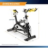 image:imageMarcy Club Revolution Bike Cycle Trainer for Cardio Exercise Multiple Colors AvailableBlackYellow