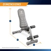 image:imageMarcy Deluxe Foldable Utility Bench Gym Equipment  SB10100  Black