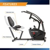 image:imageMarcy Dual Action Cross Training Recumbent Exercise Bike with Arm Exercisers Gym Equipment for Work from Home Fitness Black JX7301