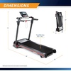 image:imageMarcy Easy Folding Motorized TreadmillPre Assembled Electric Running Machine JX651BW black 3000 x 6600 x 12600