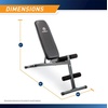 image:imageMarcy Exercise Utility Bench for Upright Incline Decline and Flat Exercise SB261W  Black  4200 x 1900 x 5100 inches
