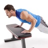 image:imageMarcy Flat Utility Weight Bench for Home Gym Weight Training and Ab ExercisesDeluxe  Red Trim