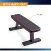 image:imageMarcy Flat Utility Weight Bench for Home Gym Weight Training and Ab ExercisesDeluxe  Red Trim