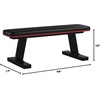 image:imageMarcy Flat Utility Weight Bench for Home Gym Weight Training and Ab ExercisesDeluxe  Red Trim