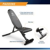 image:imageMarcy Foldable Adjustable Utility Weight Bench Strength Training Home Gym for Full Body WorkoutBlack  Assembly Free