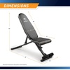 image:imageMarcy Foldable Adjustable Utility Weight Bench Strength Training Home Gym for Full Body WorkoutBlack  Assembly Free