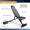 image:imageMarcy Foldable Adjustable Utility Weight Bench Strength Training Home Gym for Full Body WorkoutBlack  Assembly Free
