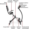 image:imageMarcy Foldable Upright Exercise Bike with Adjustable Resistance for Cardio Workout amp Strength Training  Multiple Styles AvailableRecumbent Black