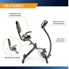 image:imageMarcy Foldable Upright Exercise Bike with Adjustable Resistance for Cardio Workout amp Strength Training  Multiple Styles AvailableRecumbent Black