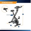 image:imageMarcy Foldable Upright Exercise Bike with Adjustable Resistance for Cardio Workout amp Strength Training  Multiple Styles AvailableUpright Black