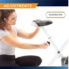 image:imageMarcy Foldable Upright Exercise Bike with Adjustable Resistance for Cardio Workout amp Strength Training  Multiple Styles AvailableUpright White