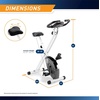 image:imageMarcy Foldable Upright Exercise Bike with Adjustable Resistance for Cardio Workout amp Strength Training  Multiple Styles AvailableUpright White