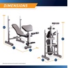image:imageMarcy Folding Standard Weight Bench  Easy Storage MWB20100 Incline