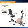 image:imageMarcy Home Fitness Personal Exercise Bike with Adjustable Magnetic Resistance for Cardio Workout and Cycle TrainingCopper  Recumbent