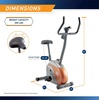 image:imageMarcy Home Fitness Personal Exercise Bike with Adjustable Magnetic Resistance for Cardio Workout and Cycle TrainingGrey  Upright