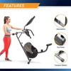 image:imageMarcy Magnetic Recumbent Bike with Adjustable Resistance and Transport Wheels NS716RBlackGrey