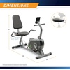 image:imageMarcy Magnetic Recumbent Exercise Bike For Home and Home Gym With Digital Monitor And Quick Adjustable Seat NS1206R