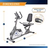 image:imageMarcy Magnetic Recumbent Exercise Bike with 8 Resistance LevelsGrey