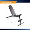 image:imageMarcy MultiPosition Adjustable Utility Bench for Home Gym Weightlifting and Strength TrainingBlackRed
