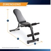 image:imageMarcy MultiPurpose Adjustable Workout Utility Weight Bench for Full Body Upright Incline Decline and Flat Exercise SB228  4200 x 2600 x 4800 inches Black