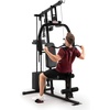 image:imageMarcy Multifunctional Workout Station 100lbs to 200lbs Stack Home Gym for Weightlifting and BodybuildingBlack  100 lbs