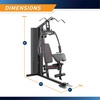 image:imageMarcy Multifunctional Workout Station 100lbs to 200lbs Stack Home Gym for Weightlifting and BodybuildingBlack  200 lbs