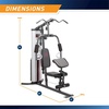 image:imageMarcy Multifunctional Workout Station 100lbs to 200lbs Stack Home Gym for Weightlifting and BodybuildingGrey  MWM988