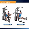 image:imageMarcy Multifunctional Workout Station 100lbs to 200lbs Stack Home Gym for Weightlifting and BodybuildingGrey  MWM988