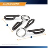 image:imageMarcy Olympic 2Inch amp Standard 1Inch Barbell Spring Clip Collar Pair  Secure Weight Clamps for Safe Weightlifting Powerlifting amp Strength Training1Inch Standard