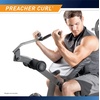 image:imageMarcy Olympic Workout Bench for Home Gym Strength Training Equipment with Preacher Curl Pad and Weight Rack Storage WhiteBlackStandard