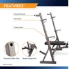 image:imageMarcy Olympic Workout Bench for Home Gym Strength Training Equipment with Preacher Curl Pad and Weight Rack Storage WhiteBlackStandard