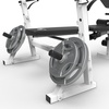 image:imageMarcy Olympic Workout Bench for Home Gym Strength Training Equipment with Preacher Curl Pad and Weight Rack Storage WhiteBlackStandard BW