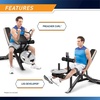 image:imageMarcy Olympic Workout Bench for Home Gym Strength Training Equipment with Preacher Curl Pad and Weight Rack Storage WhiteBlackTwopiece