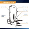 image:imageMarcy Pro Deluxe Cage System with Weightlifting Bench AllinOne Home Gym Equipment PM5108BlackSilver