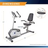 image:imageMarcy Recumbent Exercise Bike with Adjustable Seat and 8 Resistance Levels 300 Pound Capacity NS1201RGrey