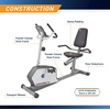 image:imageMarcy Recumbent Exercise Bike with Adjustable Seat and 8 Resistance Levels 300 Pound Capacity NS1201RGrey