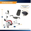 image:imageMarcy Recumbent Exercise Bike with Magnetic Resistance and Pulse Sensor NS908R White 3050 x 1150 x 2150 inches