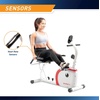image:imageMarcy Recumbent Exercise Bike with Magnetic Resistance and Pulse Sensor NS908R White 3050 x 1150 x 2150 inches