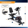 image:imageMarcy Regenerating Recumbent Exercise Bike with Adjustable Seat Pulse Monitor and Transport Wheels ME706