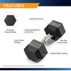 image:imageMarcy Rubber Hex Dumbbell Sold in Pairs  Available for 5lb  20lb