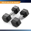 image:imageMarcy Rubber Hex Dumbbell Sold in Pairs  Available for 5lb  20lb